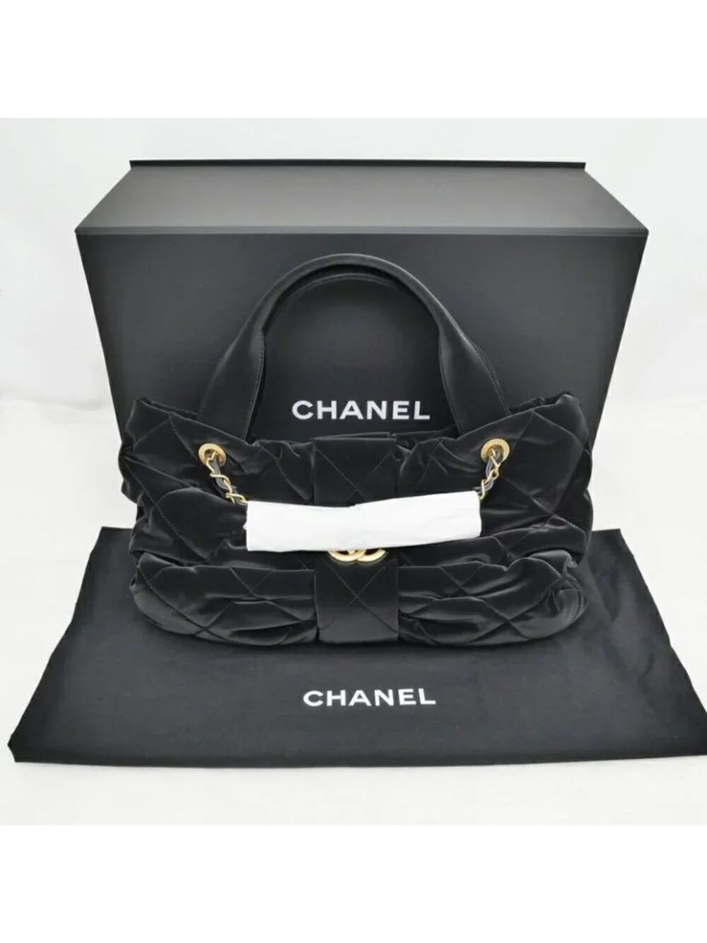 Chanel Bow Bag Chain Shoulder Hand